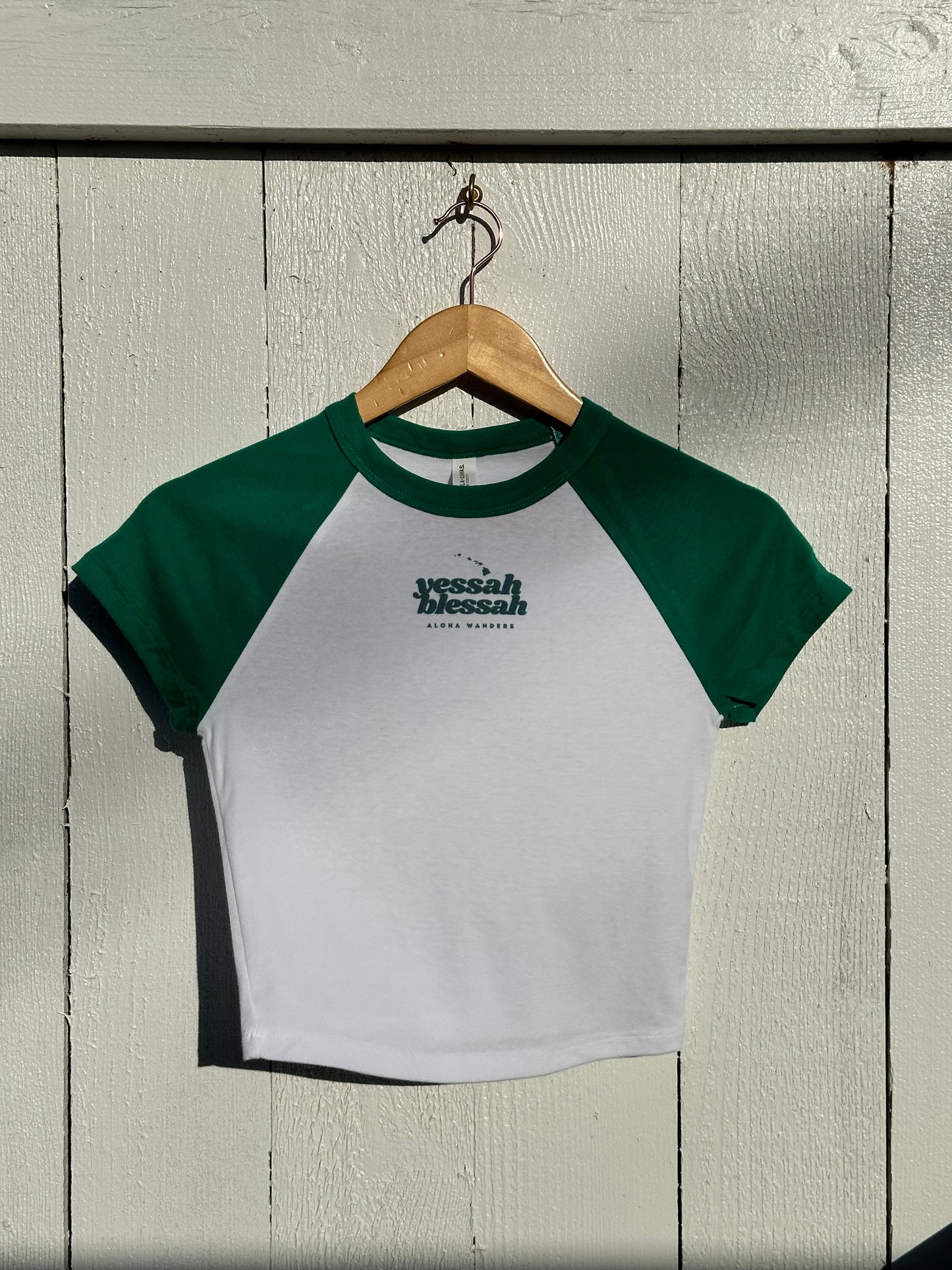 YESSAH BLESSAH RAGLAN BABY TEE