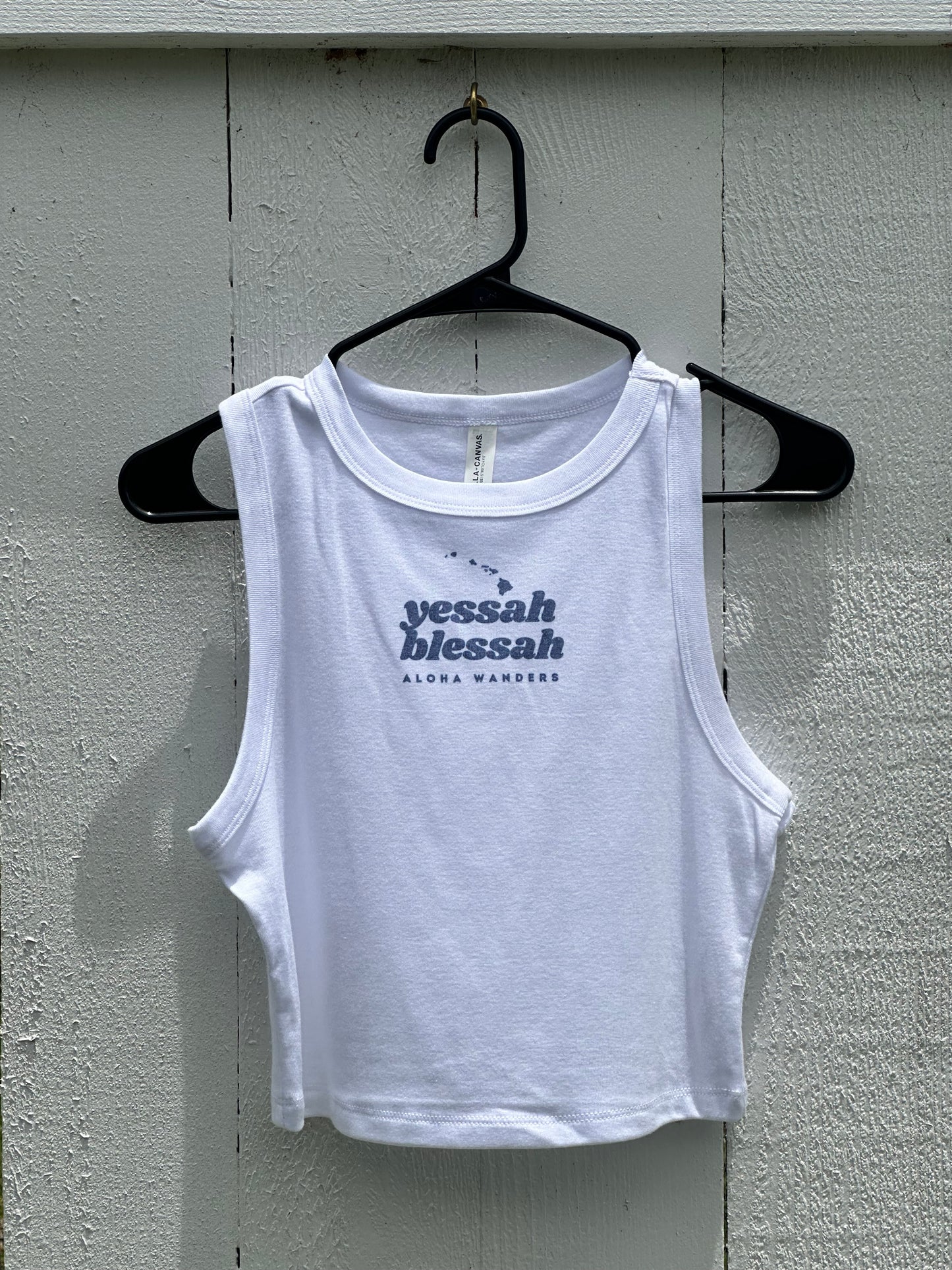 YESSAH BLESSAH MUSCLE CROP TANK