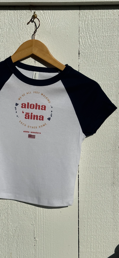 ALOHA ĀINA RAGLAN BABY TEE