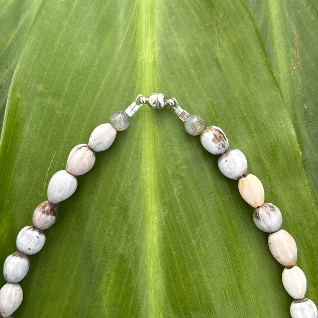 Koa wood, Pikake, labradorite