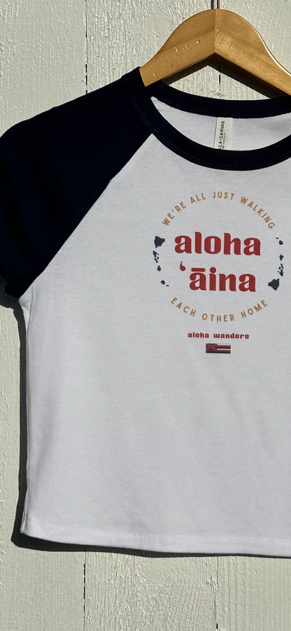 ALOHA ĀINA RAGLAN BABY TEE