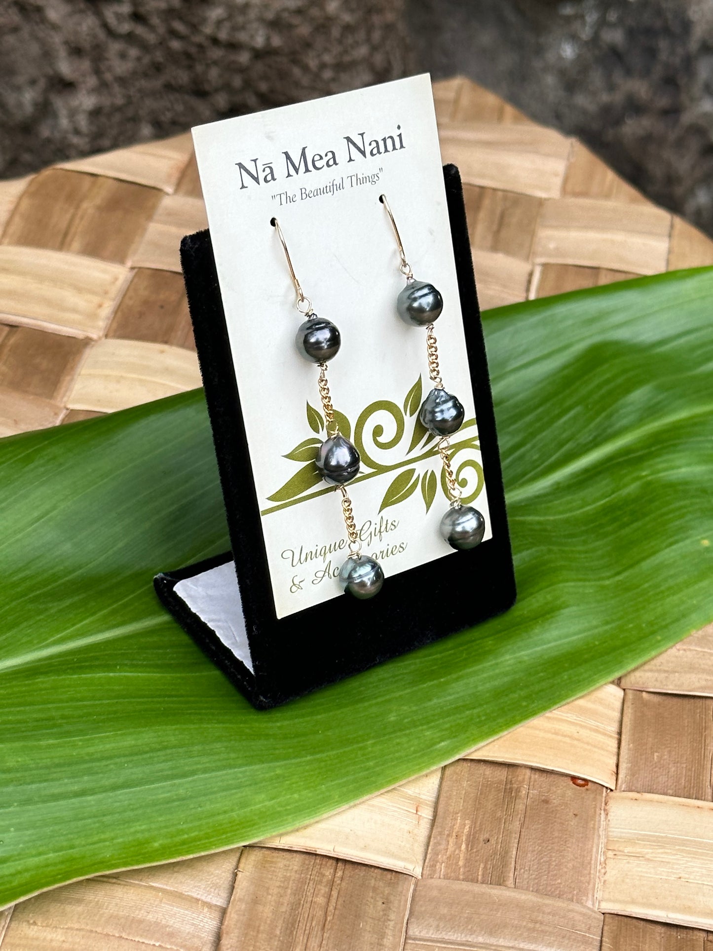 Tahitian Pearls - 14K Gold Filled Dangle Earrings