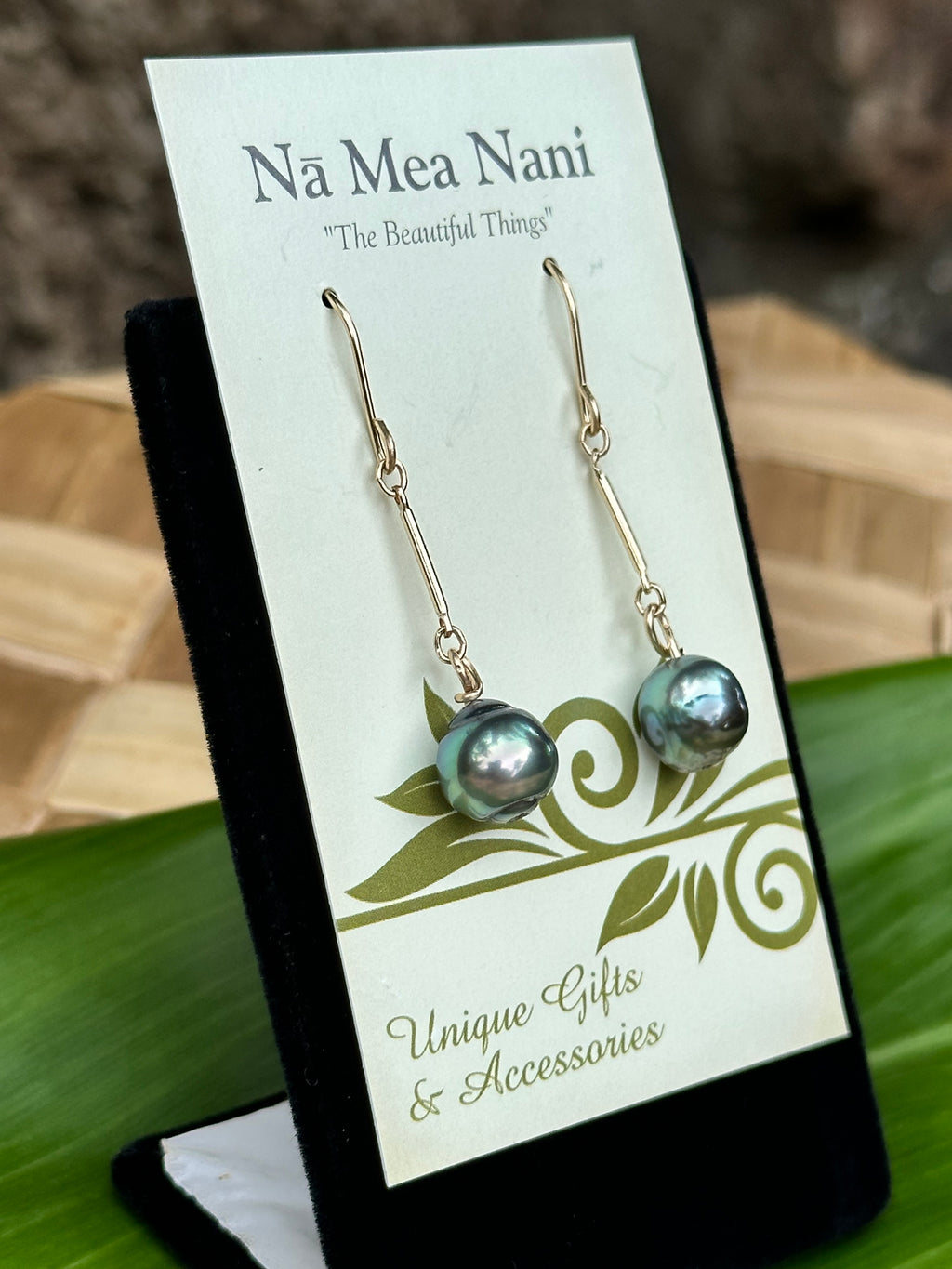Tahitian Pearls - 14K Gold Filled Dangle Earrings