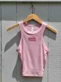 YESSAH BLESSAH CROPPED RACER TANK