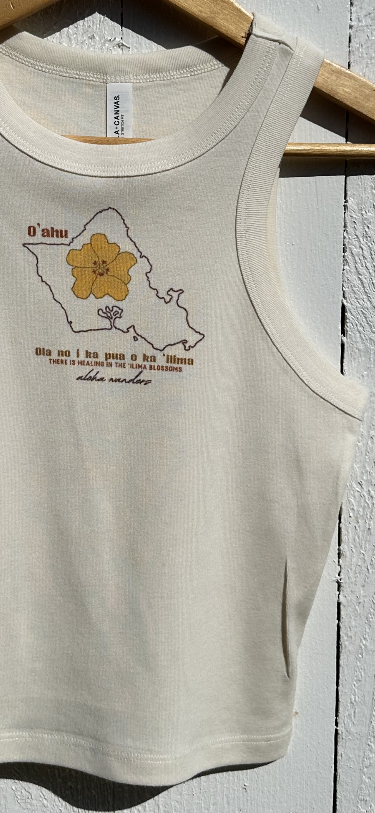 PUA ‘ILIMA FOR O’AHU MICRO RIB RACER TANK