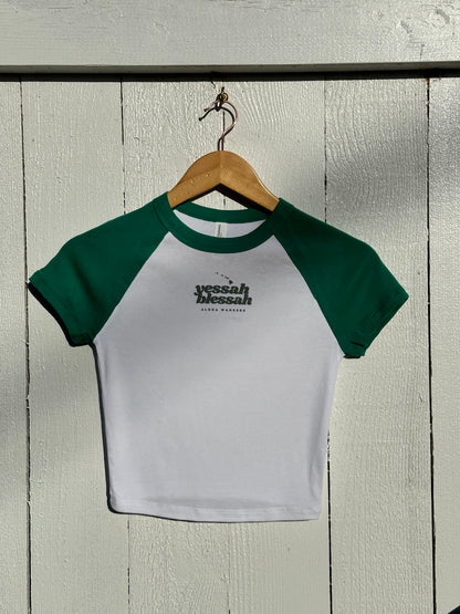 YESSAH BLESSAH RAGLAN BABY TEE