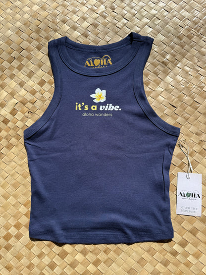 IT’S A VIBE MICRO RIB RACER TANK