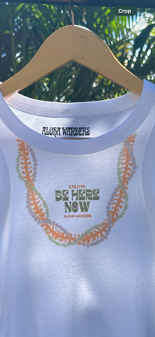 BE HERE NOW RACER TANK