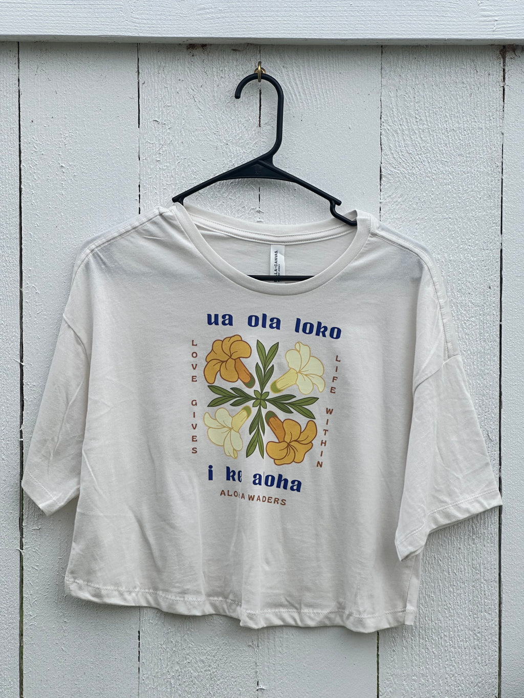 LOVE GIVES LIFE WITHIN JERSEY CROP TEE