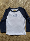 YESSAH BLESSAH MICRO RIB 3/4 RAGLAN BABY TEE