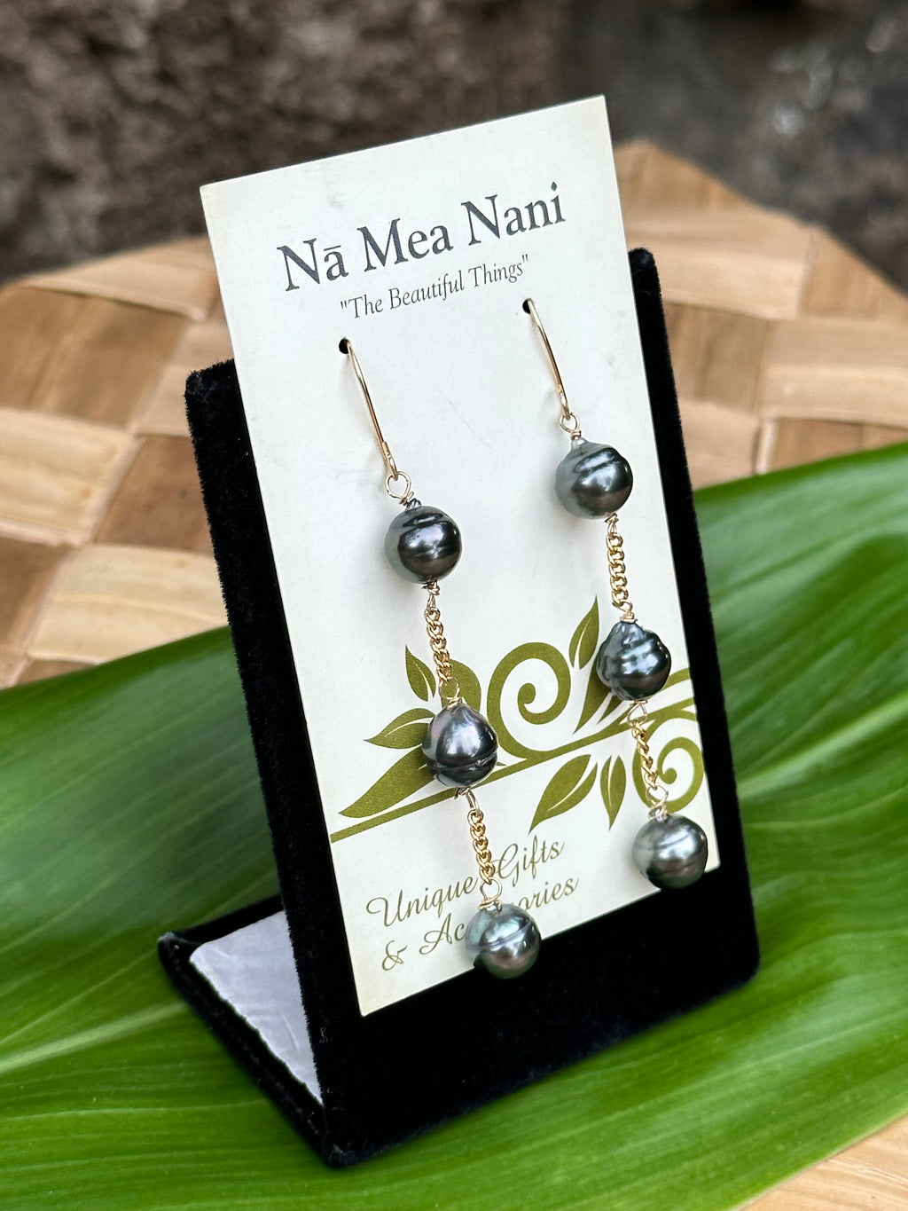 Tahitian Pearls - 14K Gold Filled Dangle Earrings