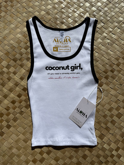 COCONUT GIRL CROP TANK