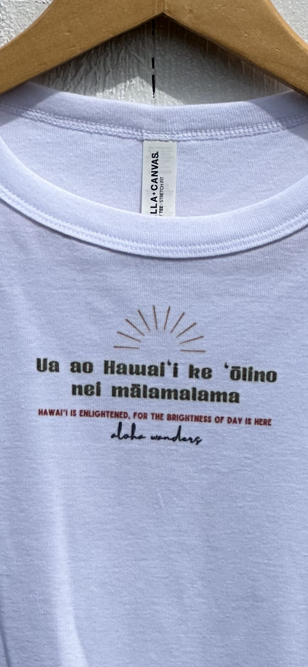 HAWAI’I IS ENLIGHTENED MICRO RIB MUSCLE CROP TANK