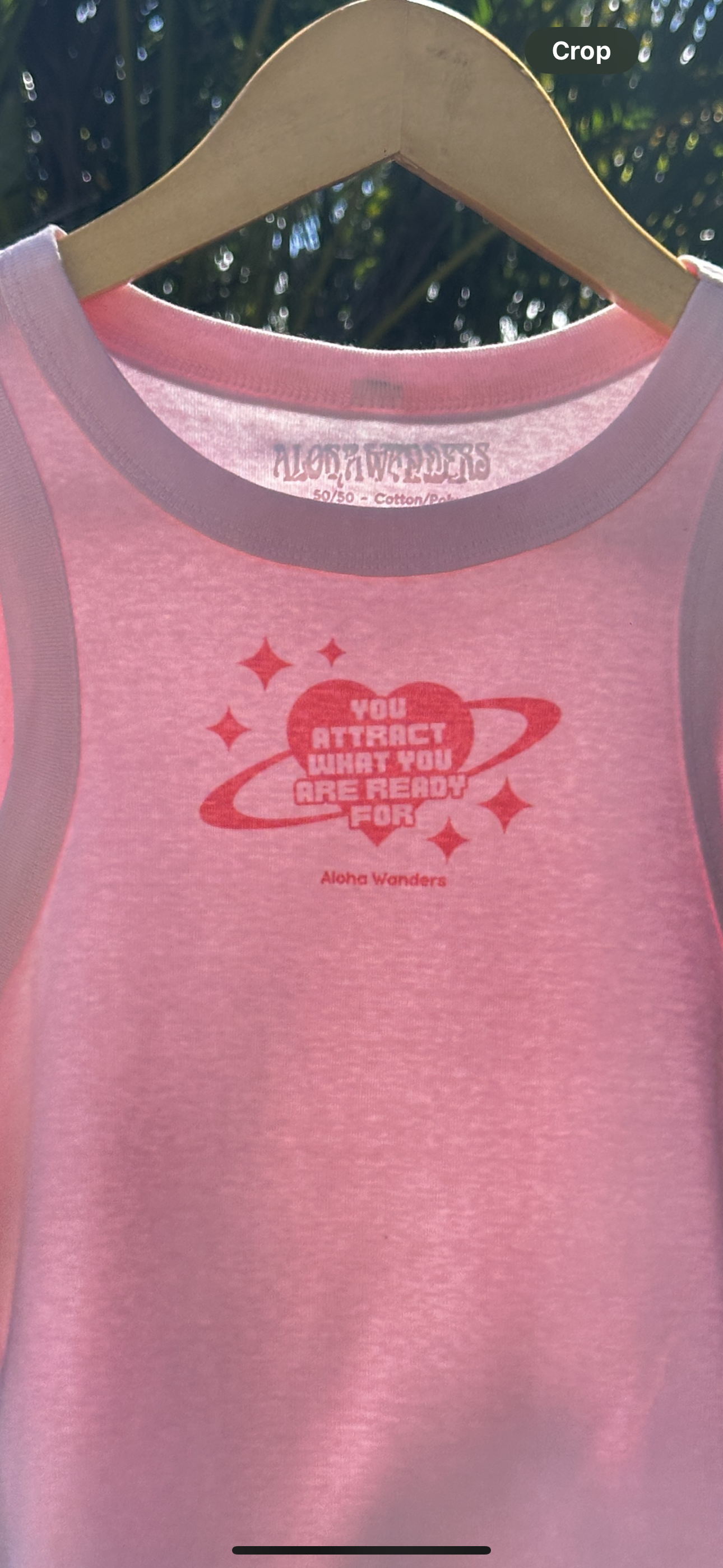 YOU ATTRACT WHAT YOU ARE READY FOR MICRO RIB RACER TANK