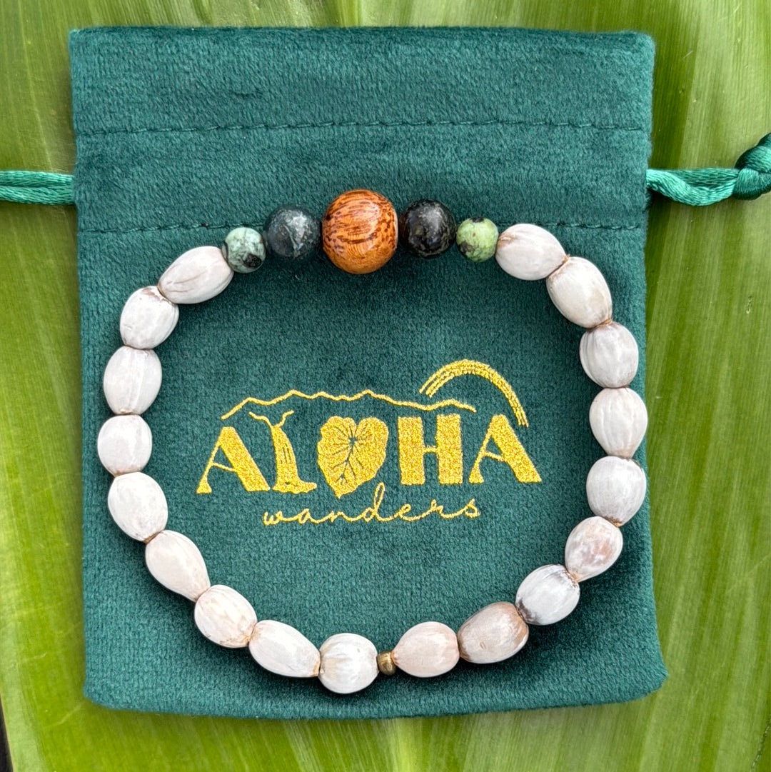 Koa wood, rainforest jasper