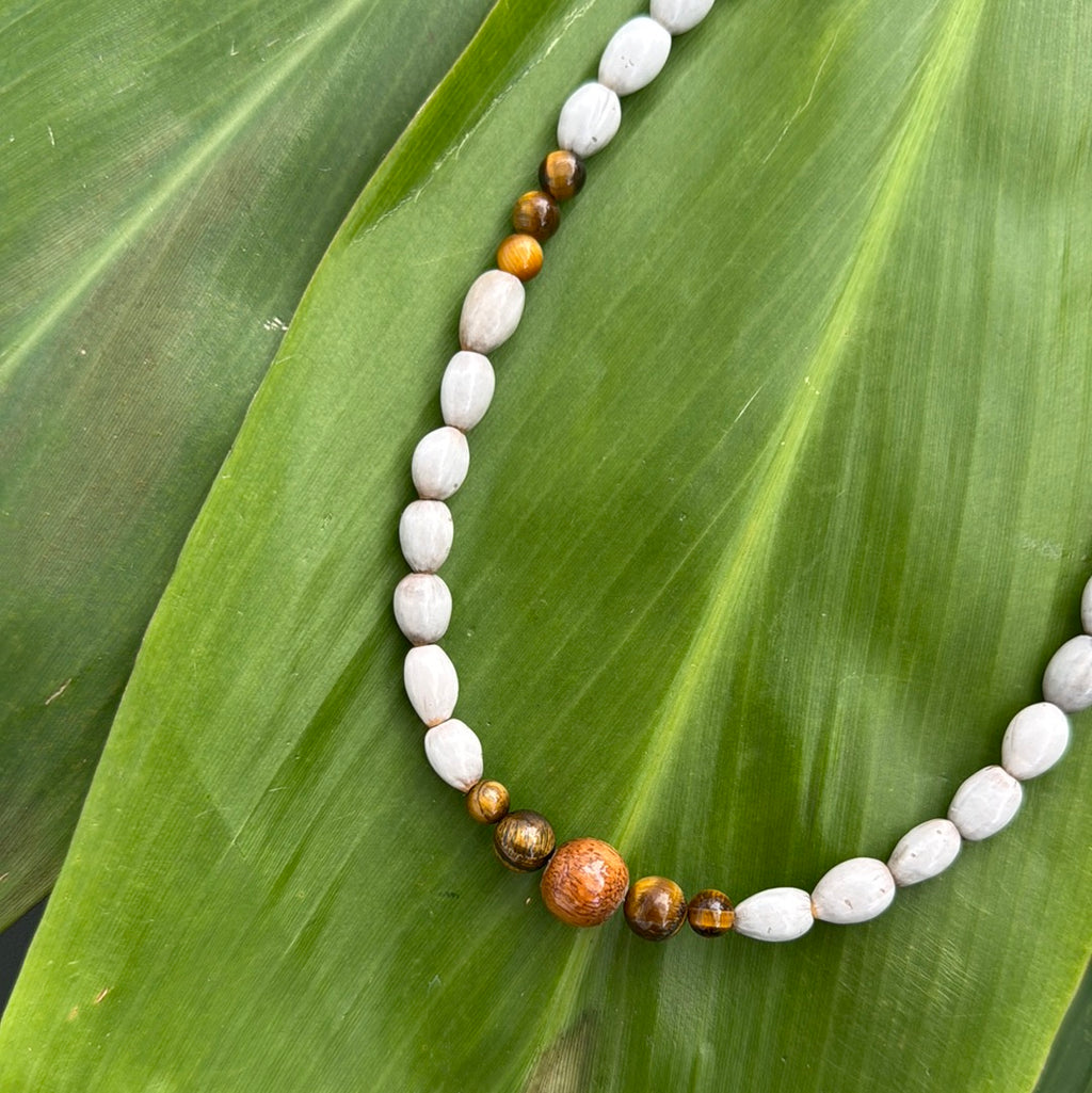Koa wood, tigers eye