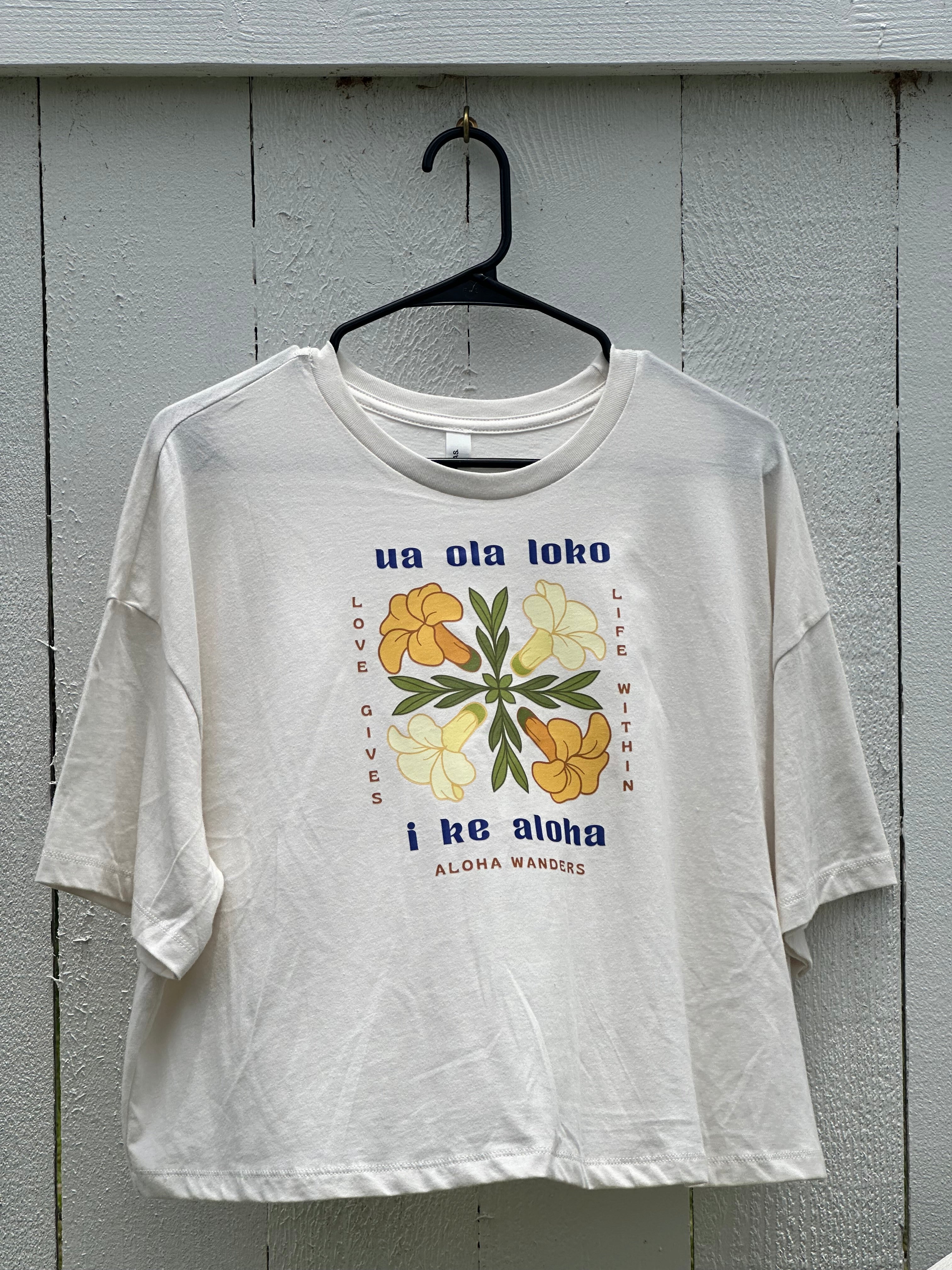 LOVE GIVES LIFE WITHIN JERSEY CROP TEE