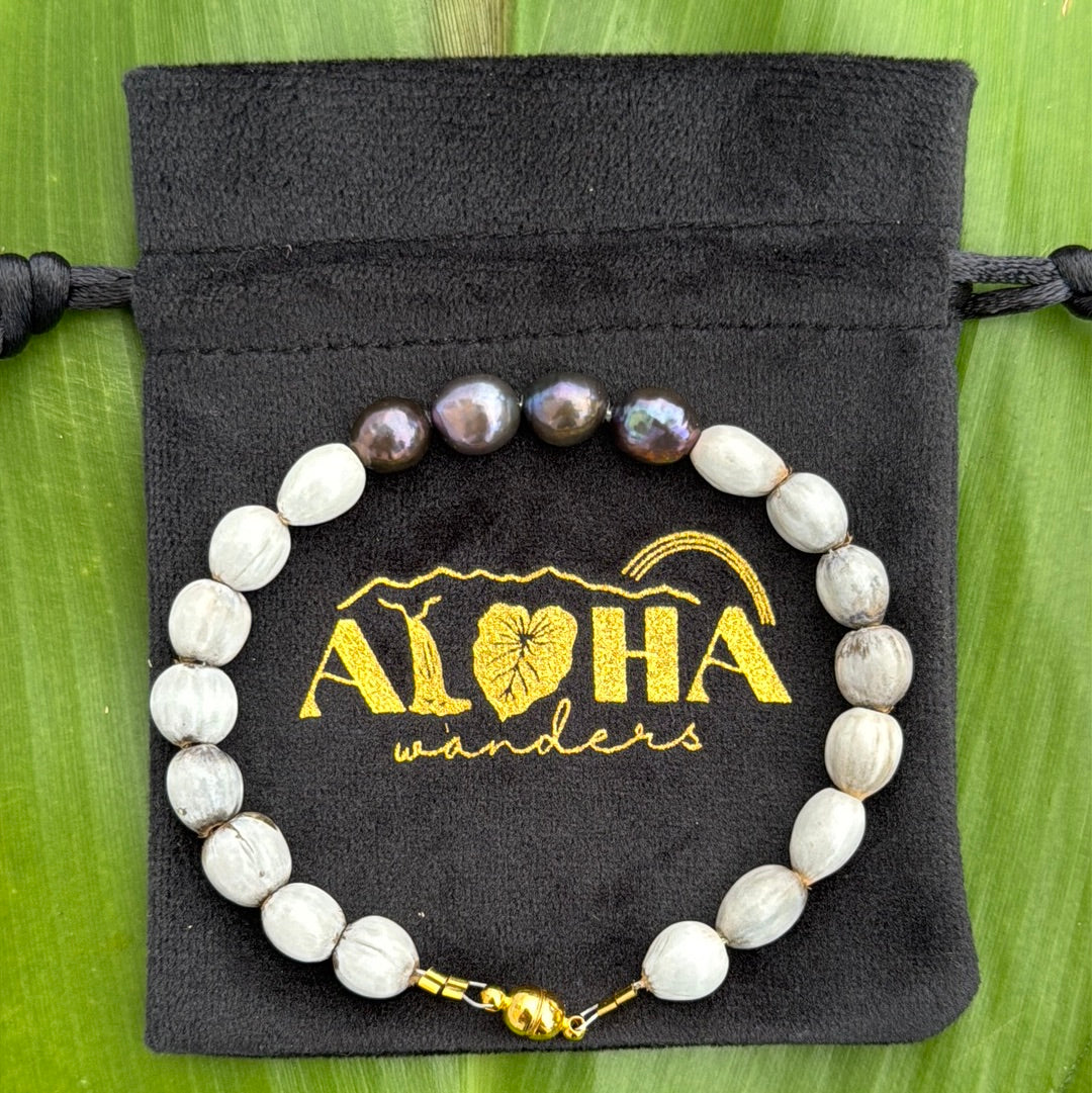 Purple freshwater baroque pearls
