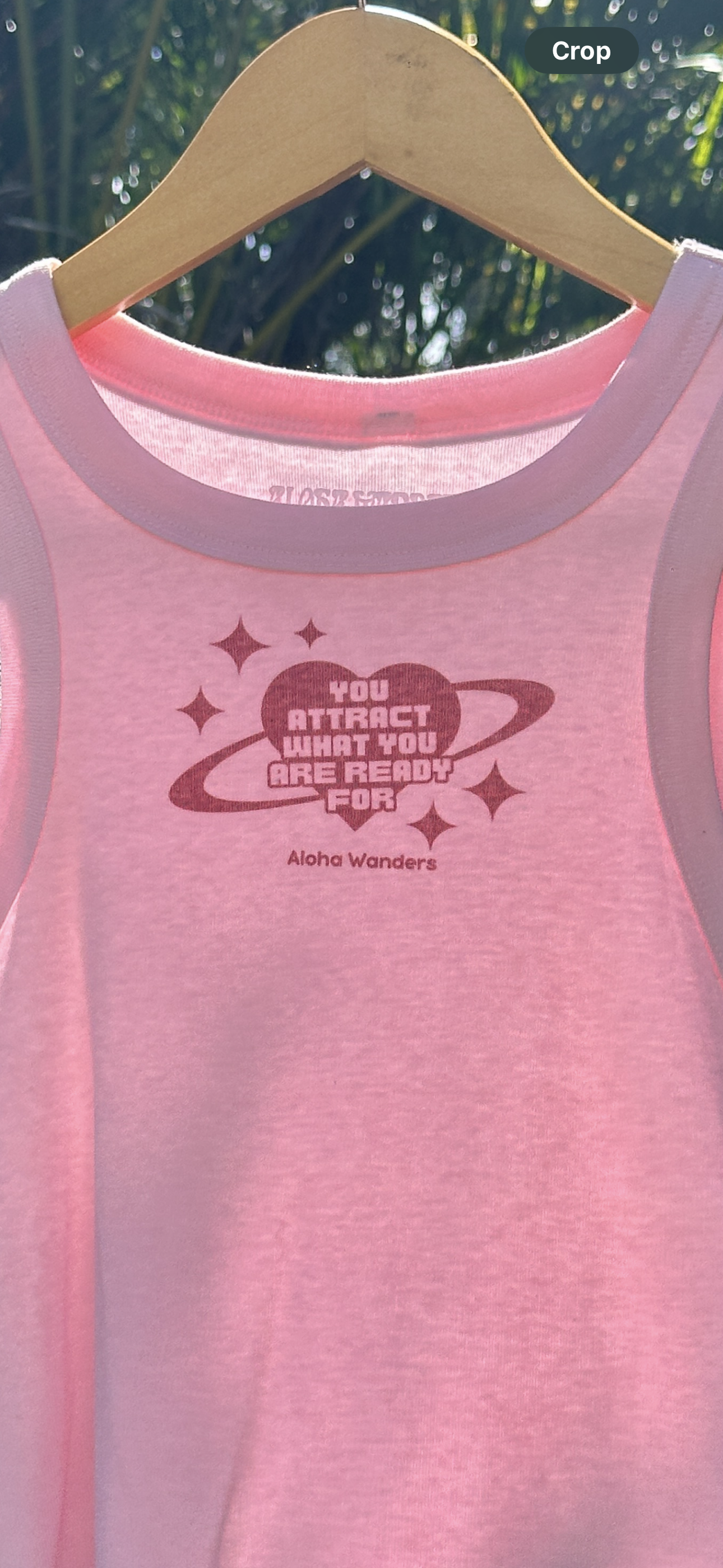 YOU ATTRACT WHAT YOU ARE READY FOR MICRO RIB RACER TANK