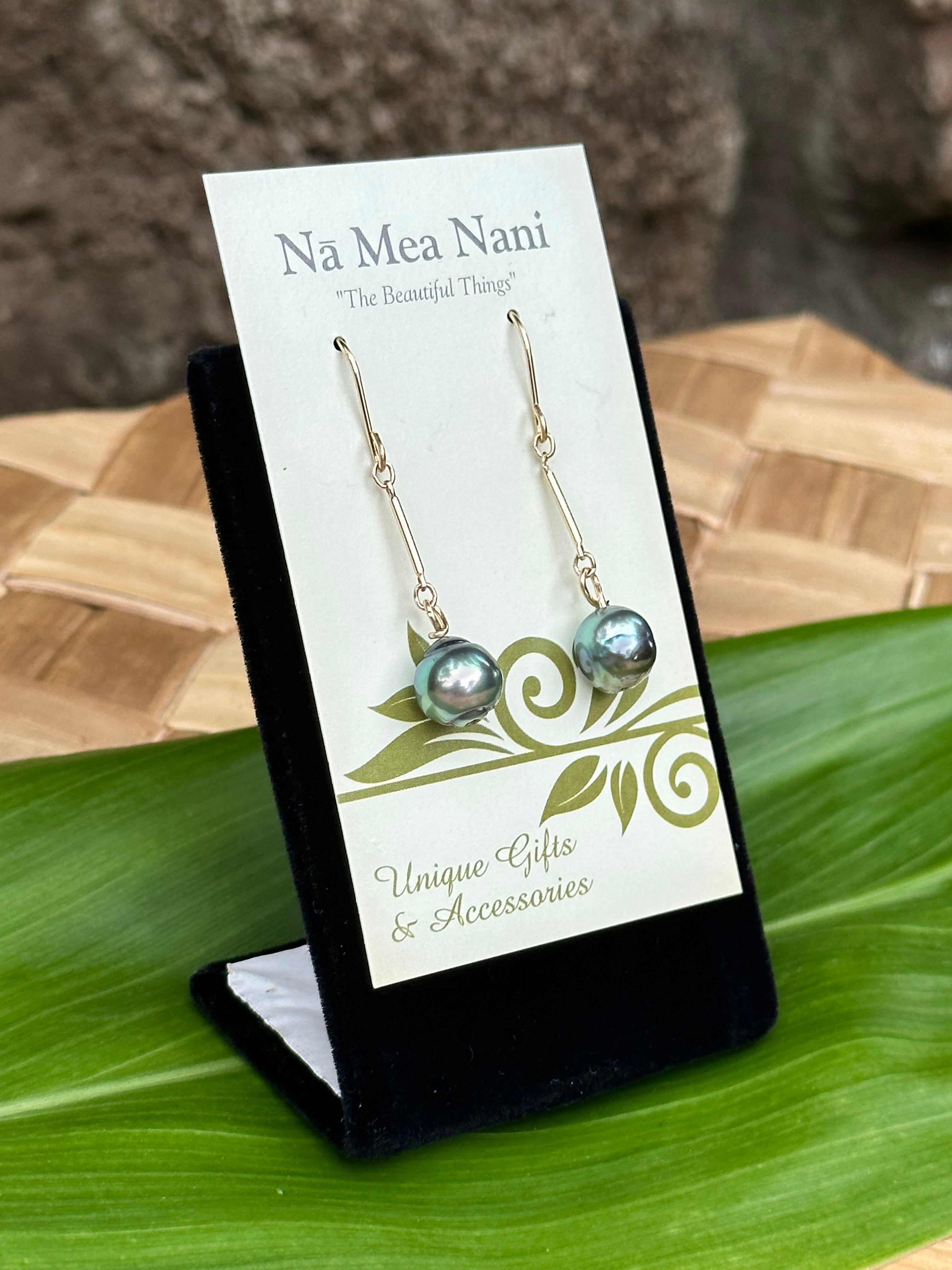 Tahitian Pearls - 14K Gold Filled Dangle Earrings