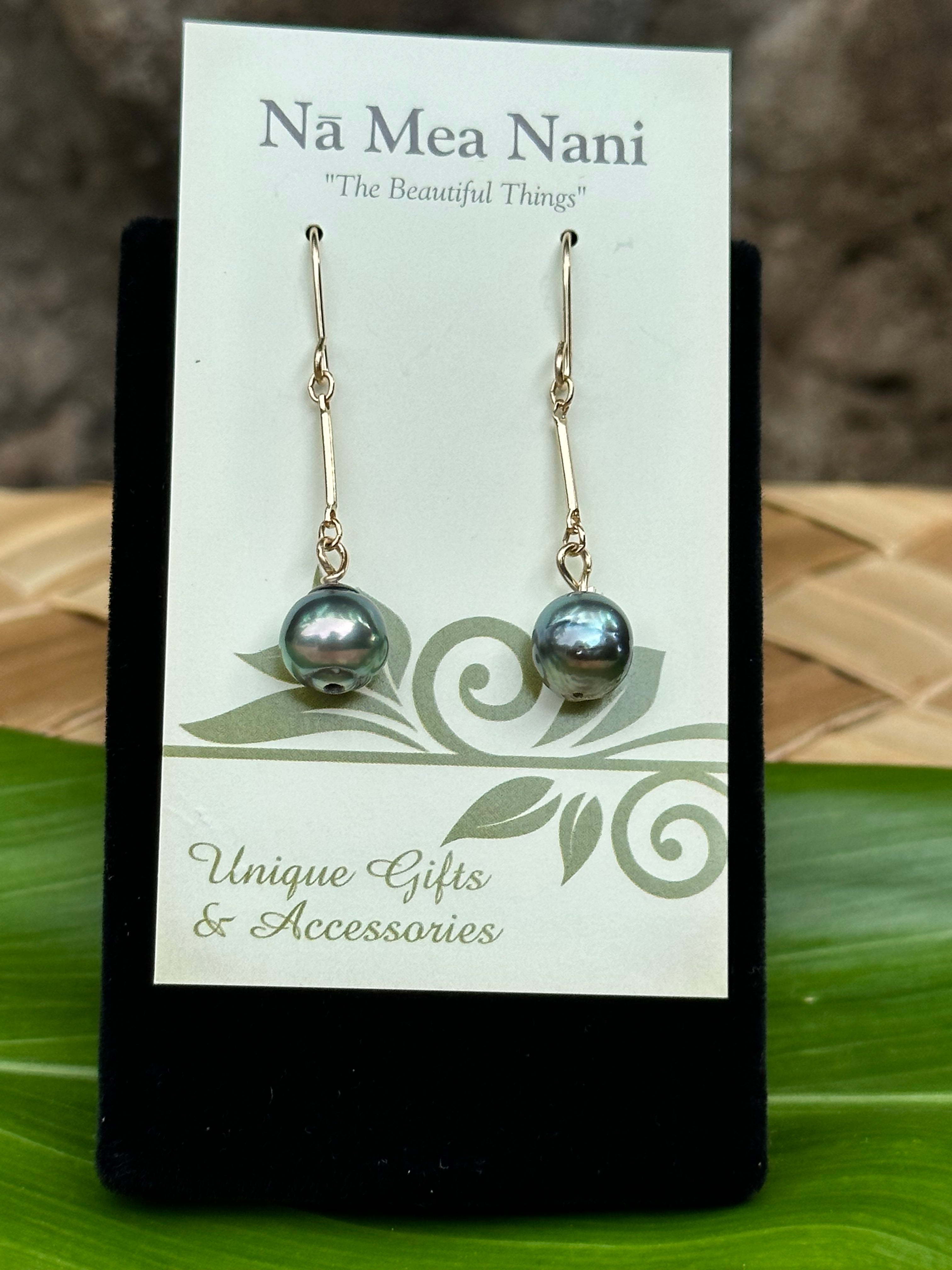 Tahitian Pearls - 14K Gold Filled Dangle Earrings