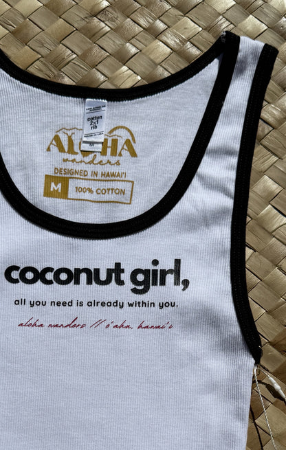 COCONUT GIRL CROP TANK