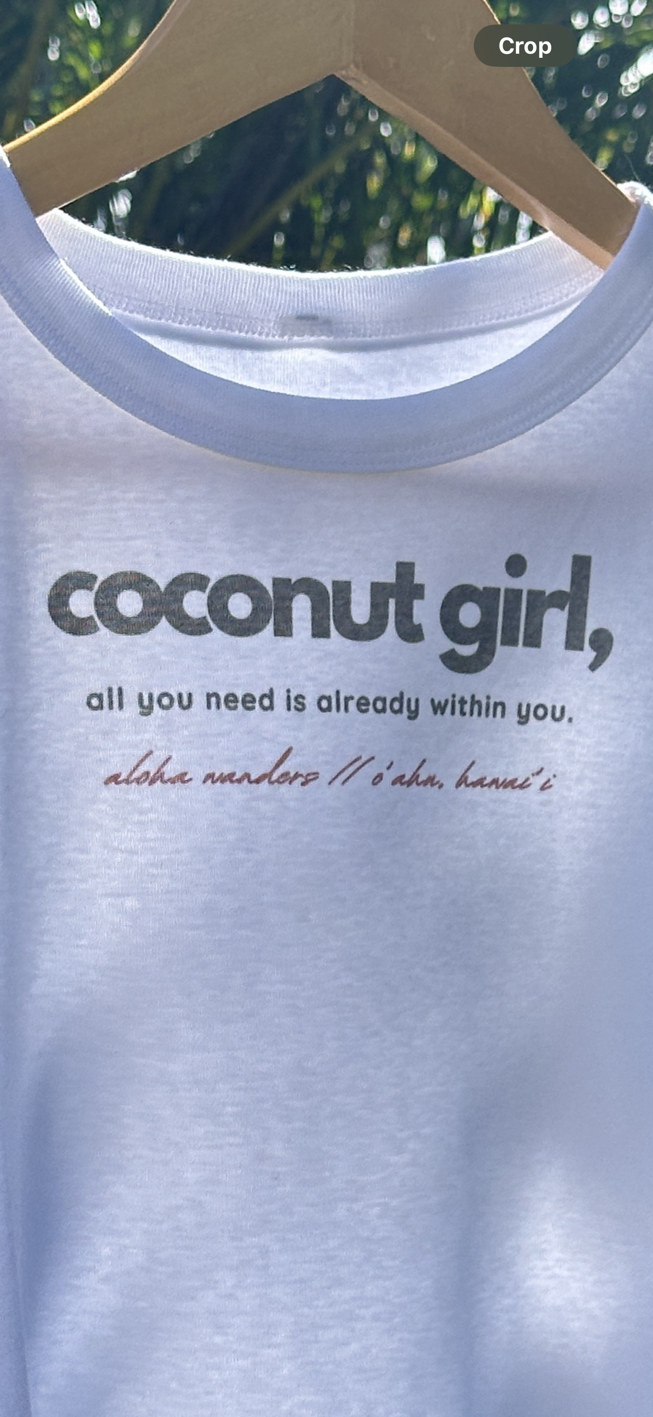 COCONUT GIRL MUSCLE CROP TANK