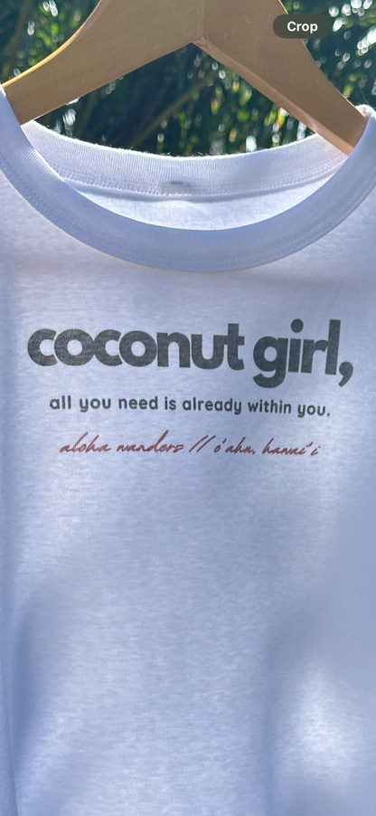 COCONUT GIRL MUSCLE CROP TANK